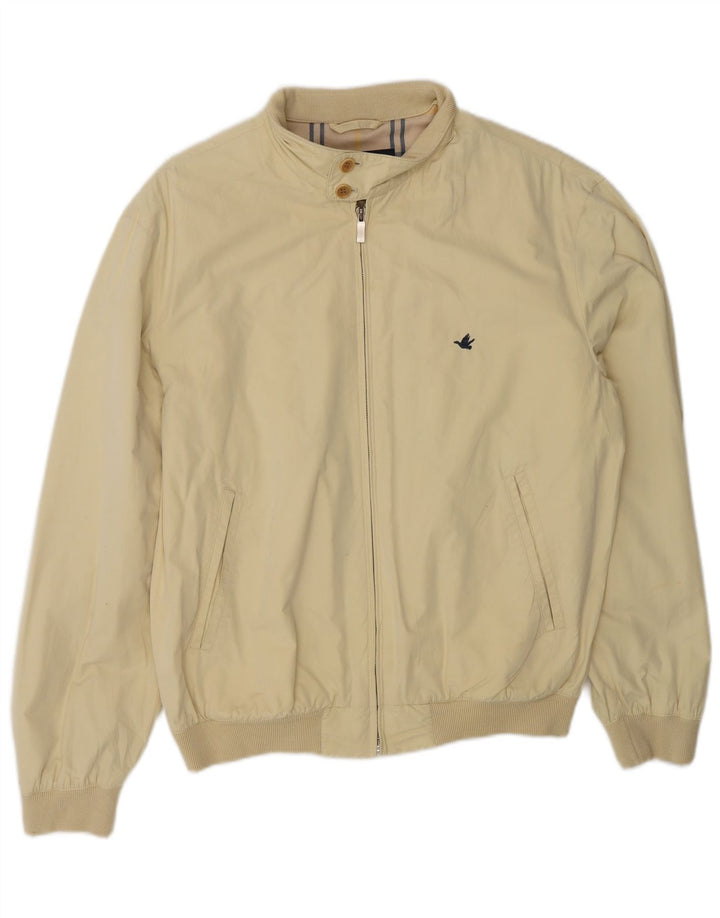 Brooksfield Herren Bomberjacke IT 46 Small Beige Polyester
