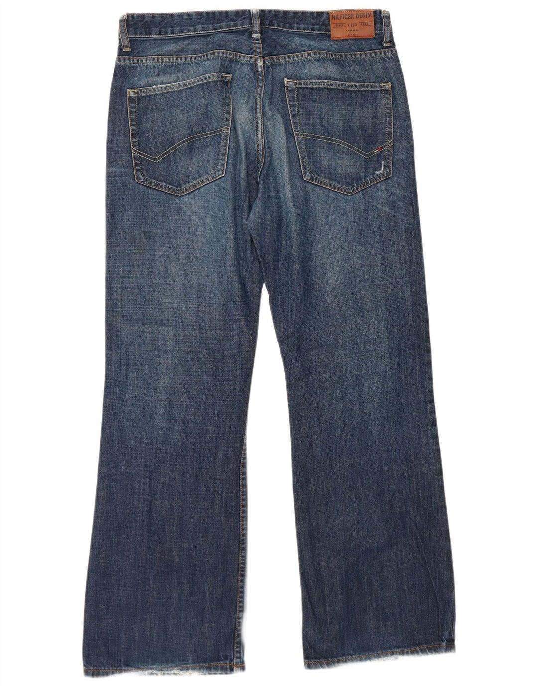 Tommy Hilfiger Herren Bootcut Jeans W36 L32 Marineblau Baumwolle