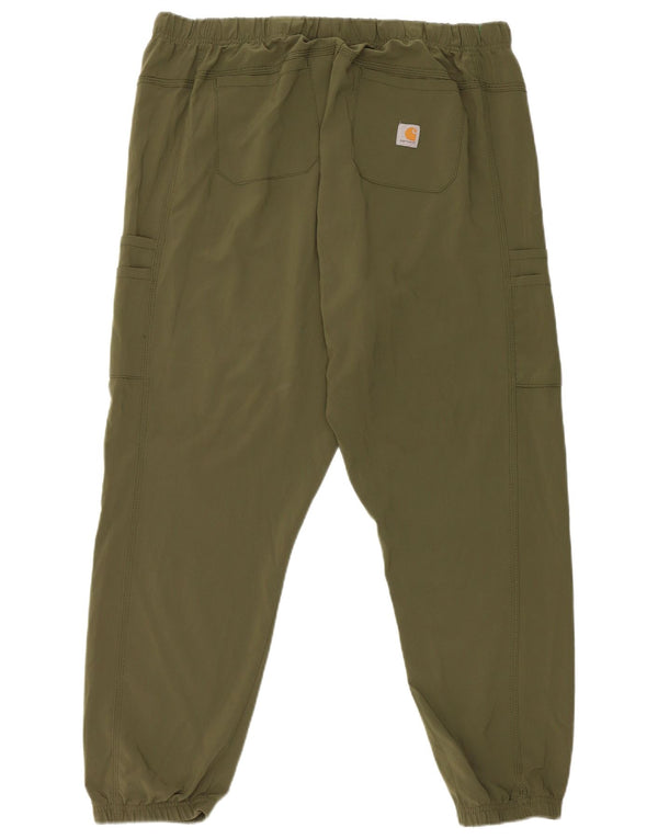 Carhartt Herren Jogger Cargo Hose XL W38 L27 Grün Polyester