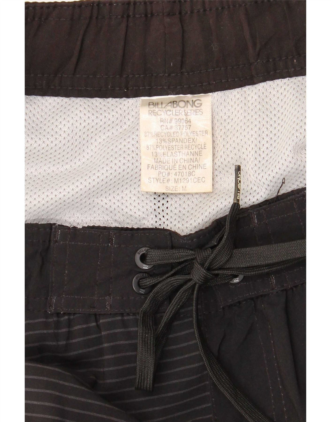 Billabong Herren-Badeshorts mit Grafik, mittelschwarz, geometrisch, Polyester