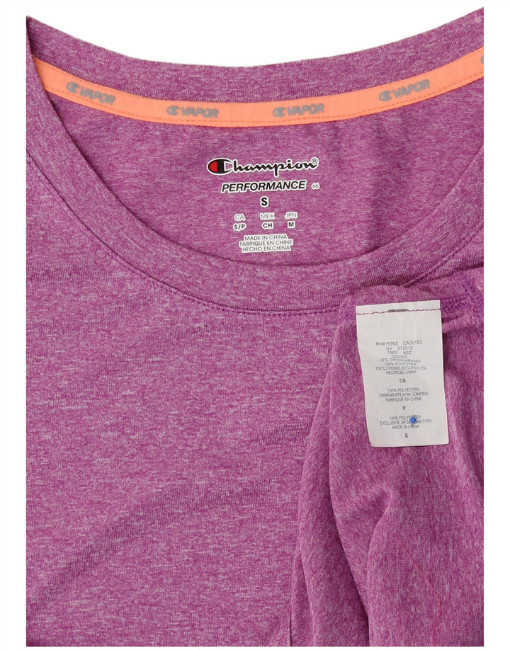 CHAMPION Womens T-Shirt Top UK 10 Small Pink Polyester