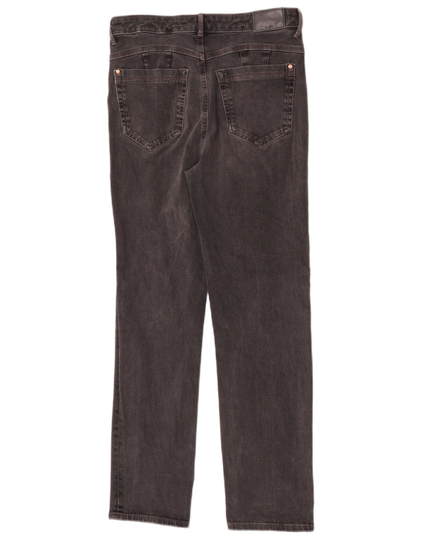 Marks & Spencer Damen Slim Jeans UK 12 Medium W30 L28 Schwarze Baumwolle