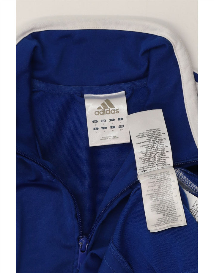Adidas Herren-Trainingsanzug-Top-Jacke, kleines blaues Farbblock-Polyester