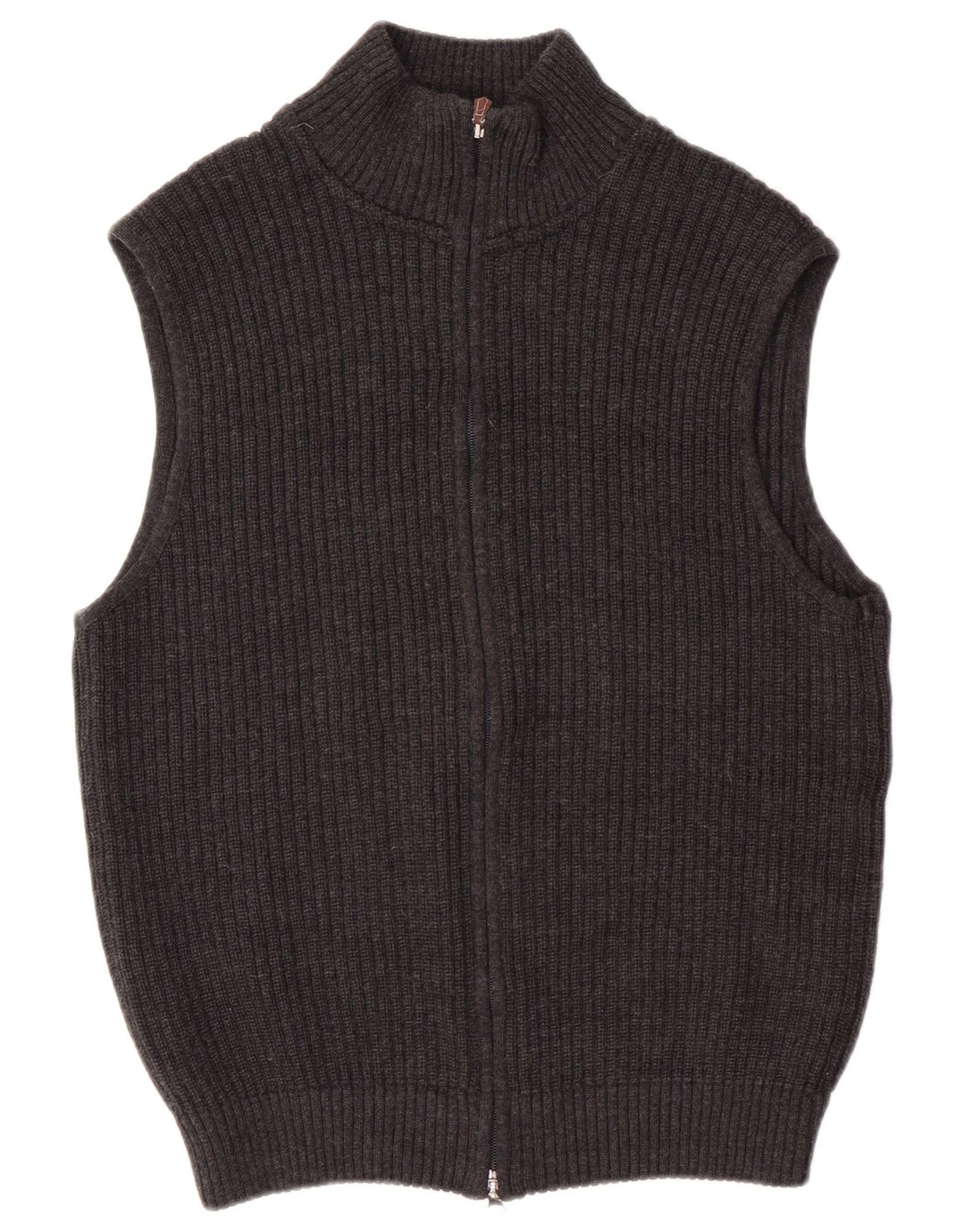 Bramante Herren-Strickjacke aus mittelgrauer Schurwolle