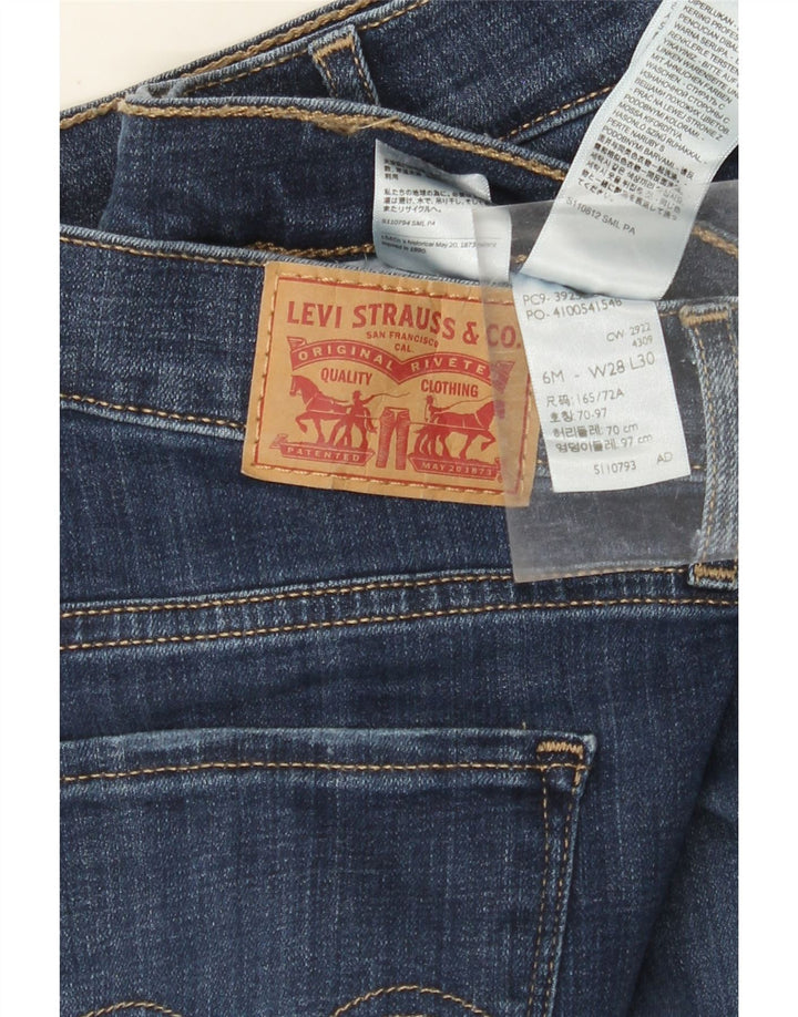 LEVI'S Damen-Jeans mit klassischer Passform, gerade Passform, US 6, Mittel, W28, L27, blaue Baumwolle