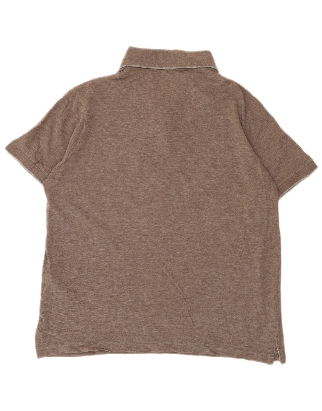 Paul & Shark Herren-Poloshirt mit normaler Passform, mittelbraune Baumwolle