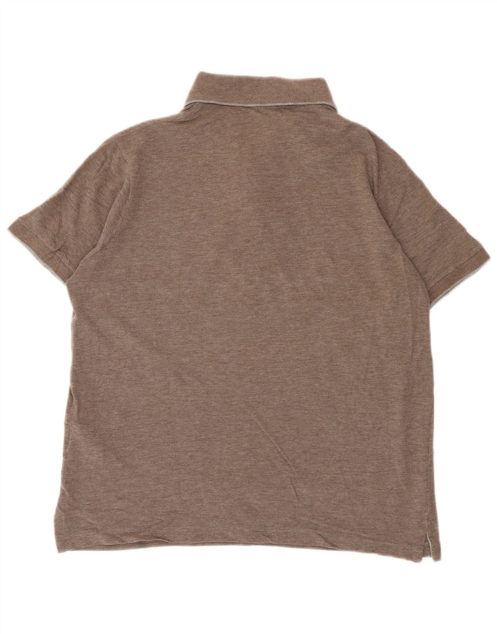 Paul & Shark Herren-Poloshirt mit normaler Passform, mittelbraune Baumwolle