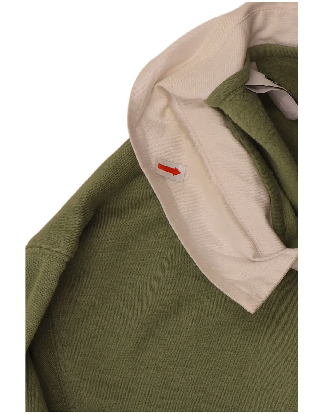 Nike Herren-Sweatshirt mit Polokragen, Größe S, grüne Baumwolle