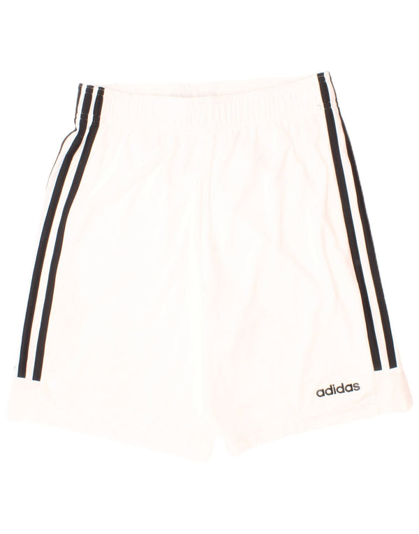 Adidas Sportshorts für Jungen, 13–14 Jahre, weiß, Polyester, Sport