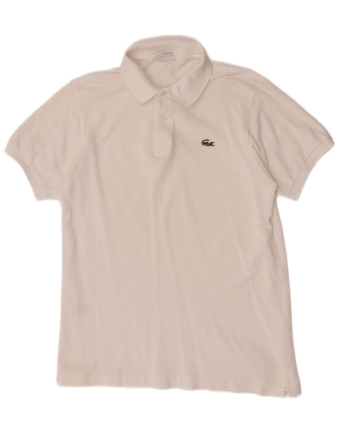 Lacoste Herren-Poloshirt, Größe 4, mittelweiße Baumwolle