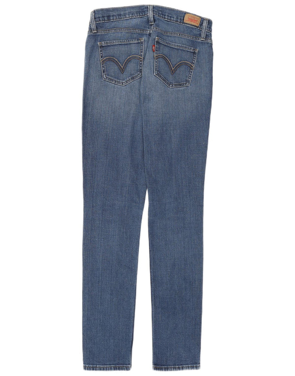 Levi's Damen 524 Super Low Skinny Jeans US 7 Medium W27 L33 Blaue Baumwolle