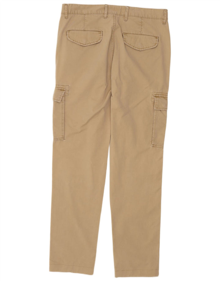 OVS Herren Slim Cargohose IT 48 Medium W34 L32 Beige Baumwolle