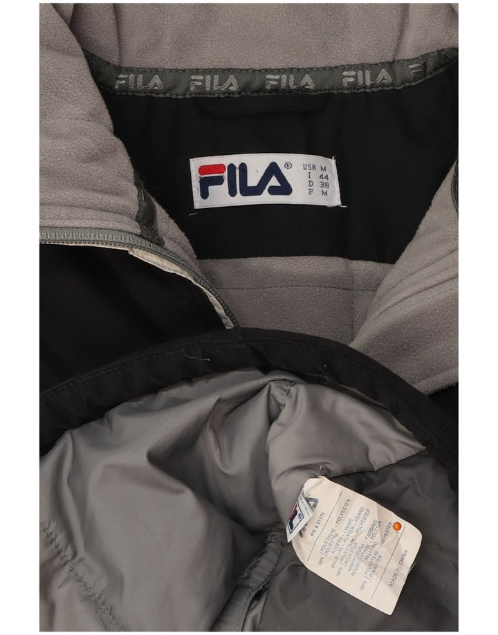 FILA Damen Wattierte Jacke IT 44 Mittelschwarzes Polyester