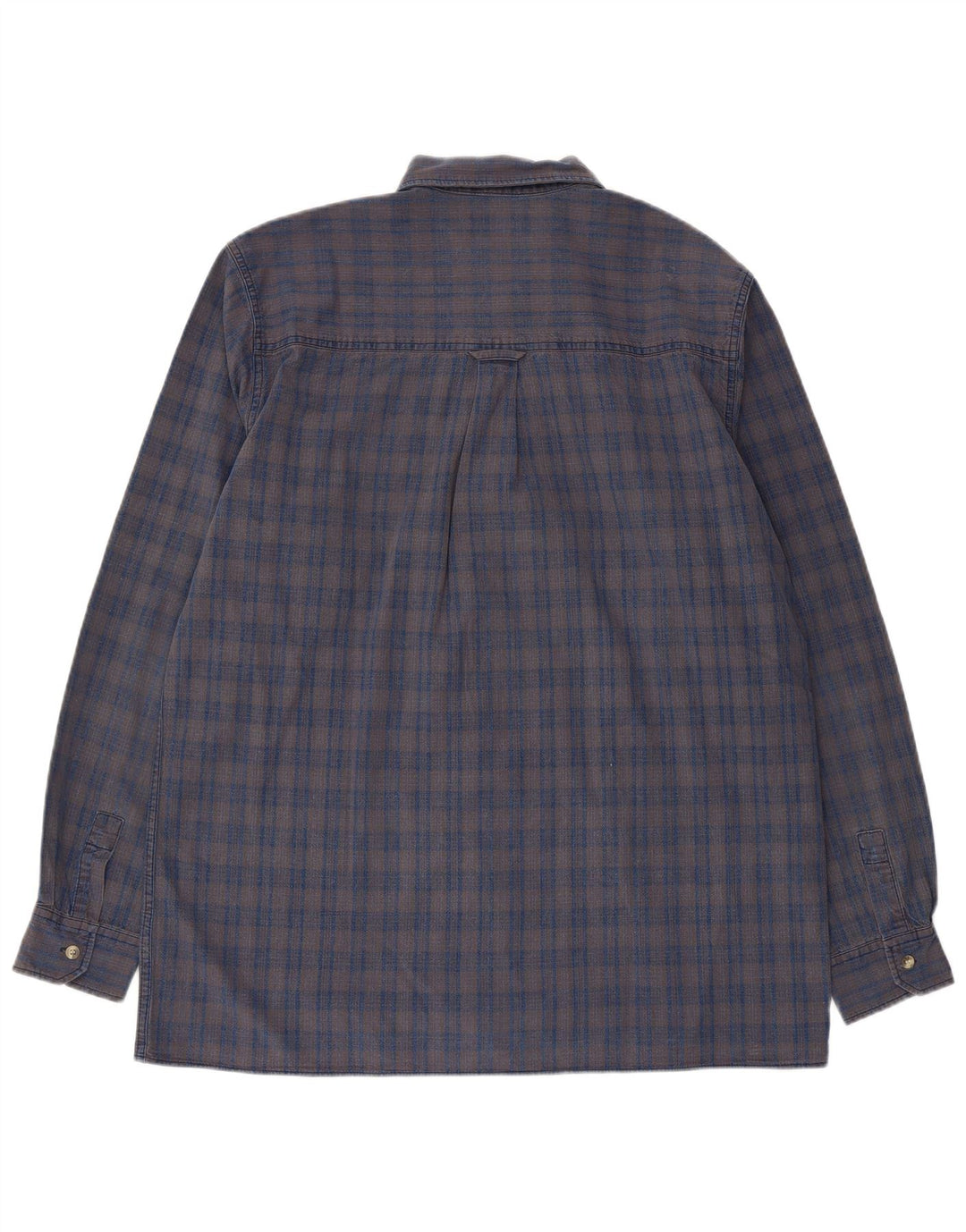 Lee Herren-Flanellhemd XL, grau kariert, Baumwolle