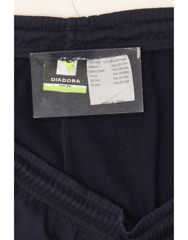 Diadora Herren Sportshorts XL Marineblaues Colourblock-Polyester
