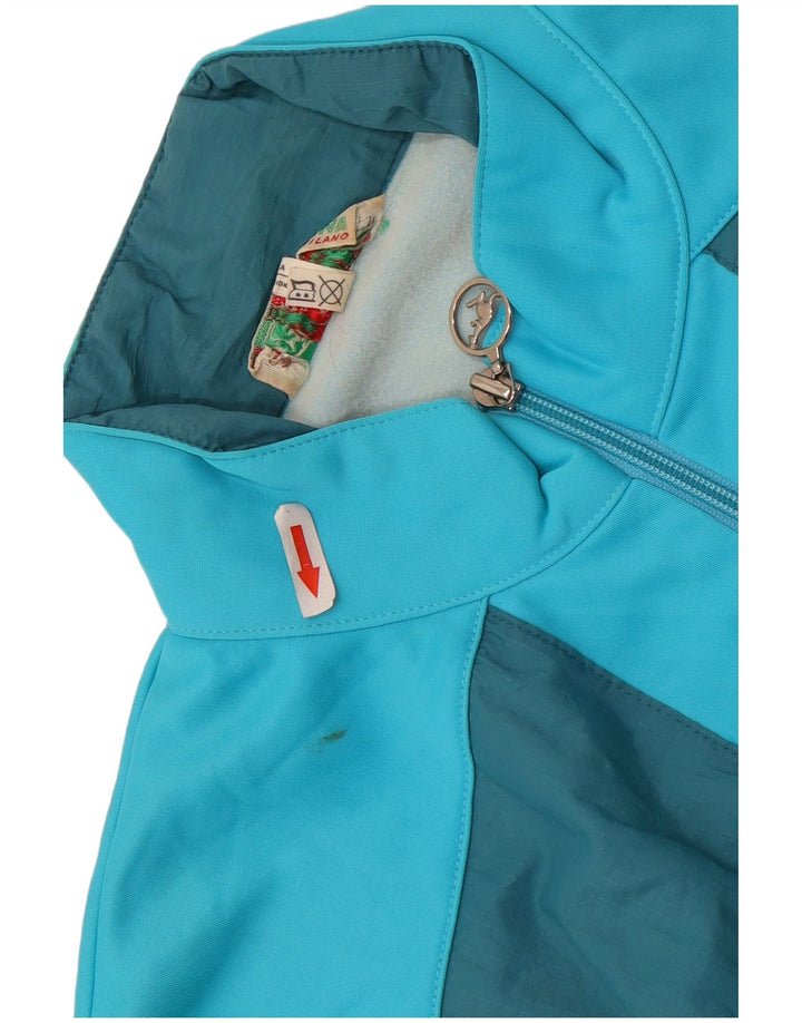 AUSTRALIAN L'ALPINA Herren-Trainingsanzug-Oberteiljacke IT 50 Mittelblauer Farbblock