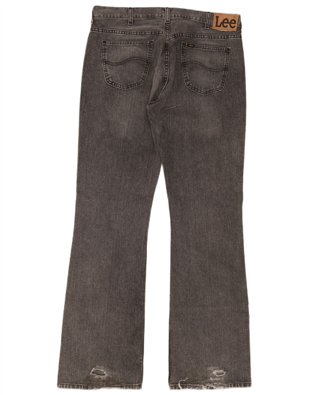 Lee Herren Bootcut Jeans W38 L36 Graue Baumwolle