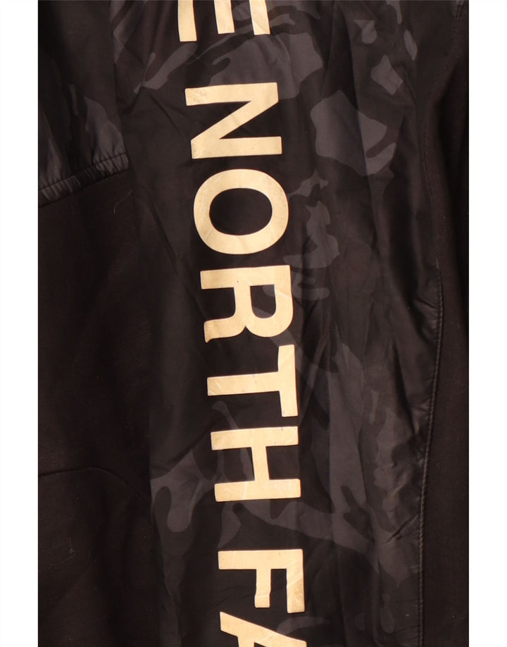 THE NORTH FACE Herren-Kapuzenpullover mit grafischem Reißverschluss, Größe S, Schwarz, Sport