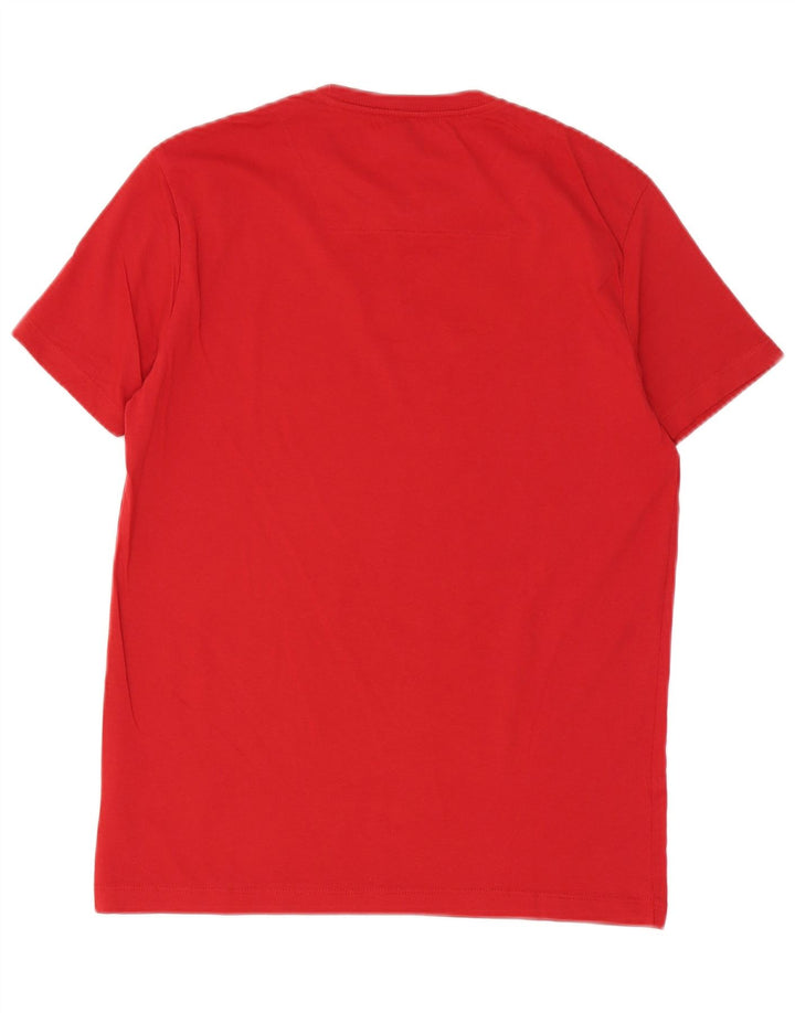 Gas Herren-T-Shirt mit Grafik, Größe S, Rot, Baumwolle