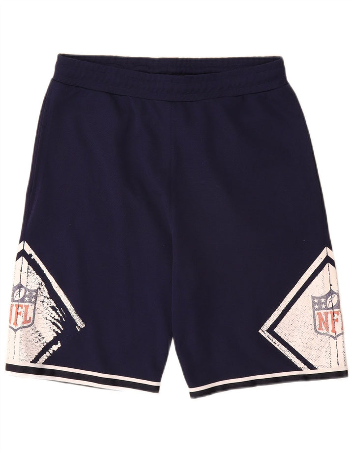 NFL Herren-Sportshorts mit Grafik, mittelgroß, Marineblau, Farbblock