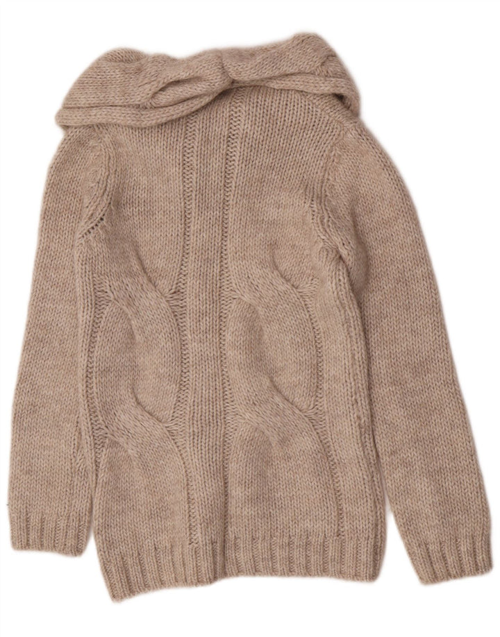 Marks & Spencer Rollkragenpullover für Damen, Größe S, Beige, Acryl