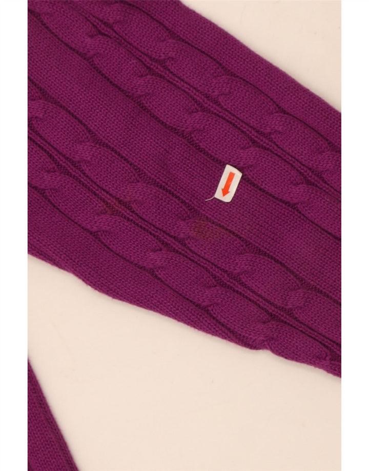 Marks & Spencer Herren-Pullover mit Rundhalsausschnitt, Größe L, Lila, Baumwolle