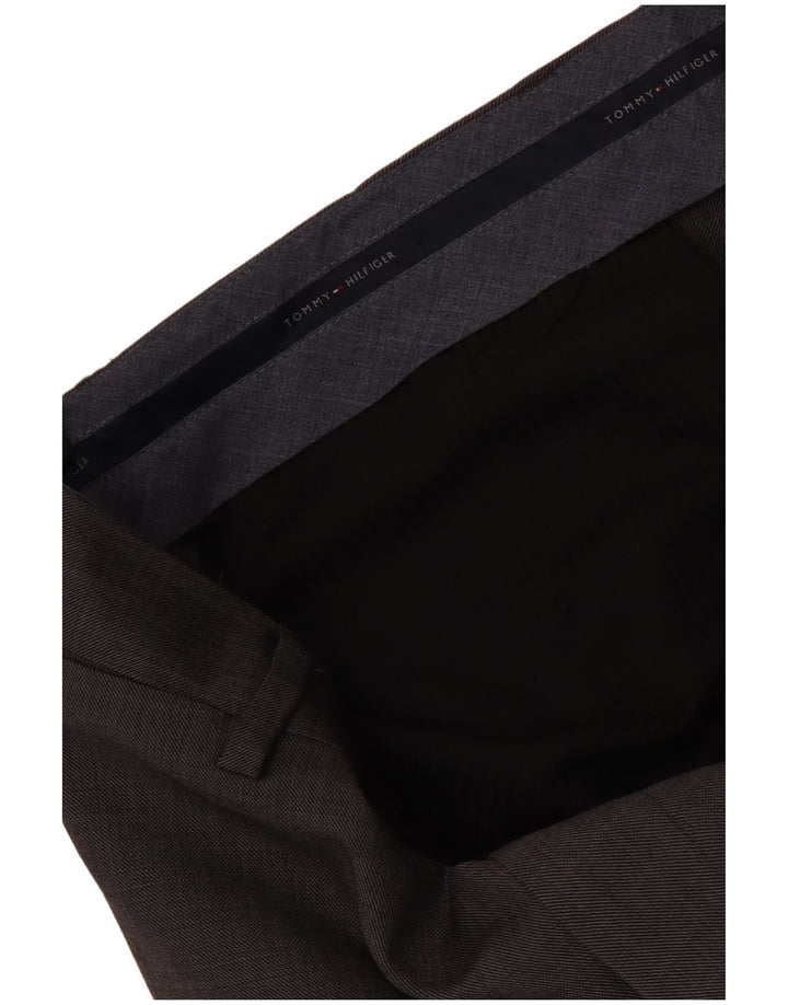 Tommy Hilfiger Herren gerade Anzughose W32 L30 Grau