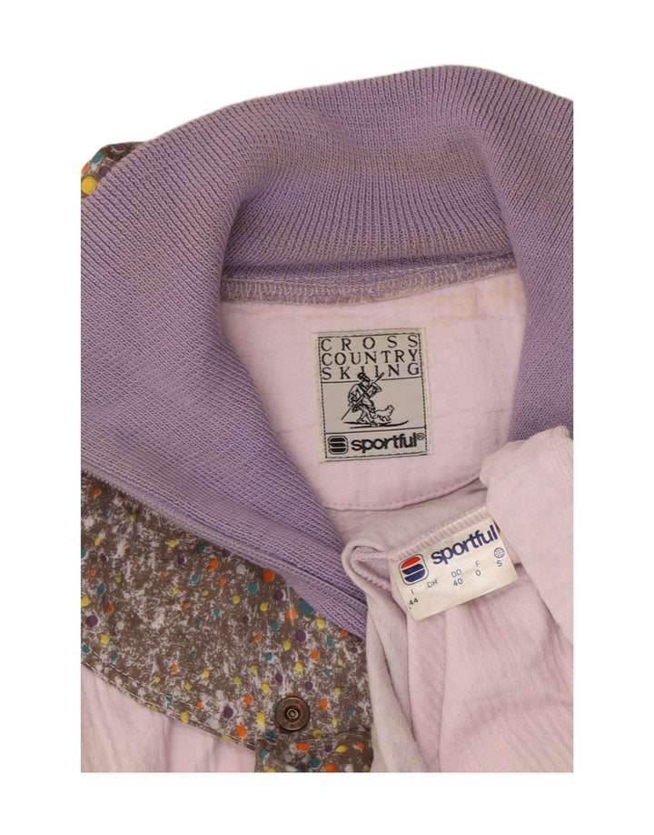 CROSS COUNTRY Damen Anorakjacke IT 44 Mittellila Farbblock