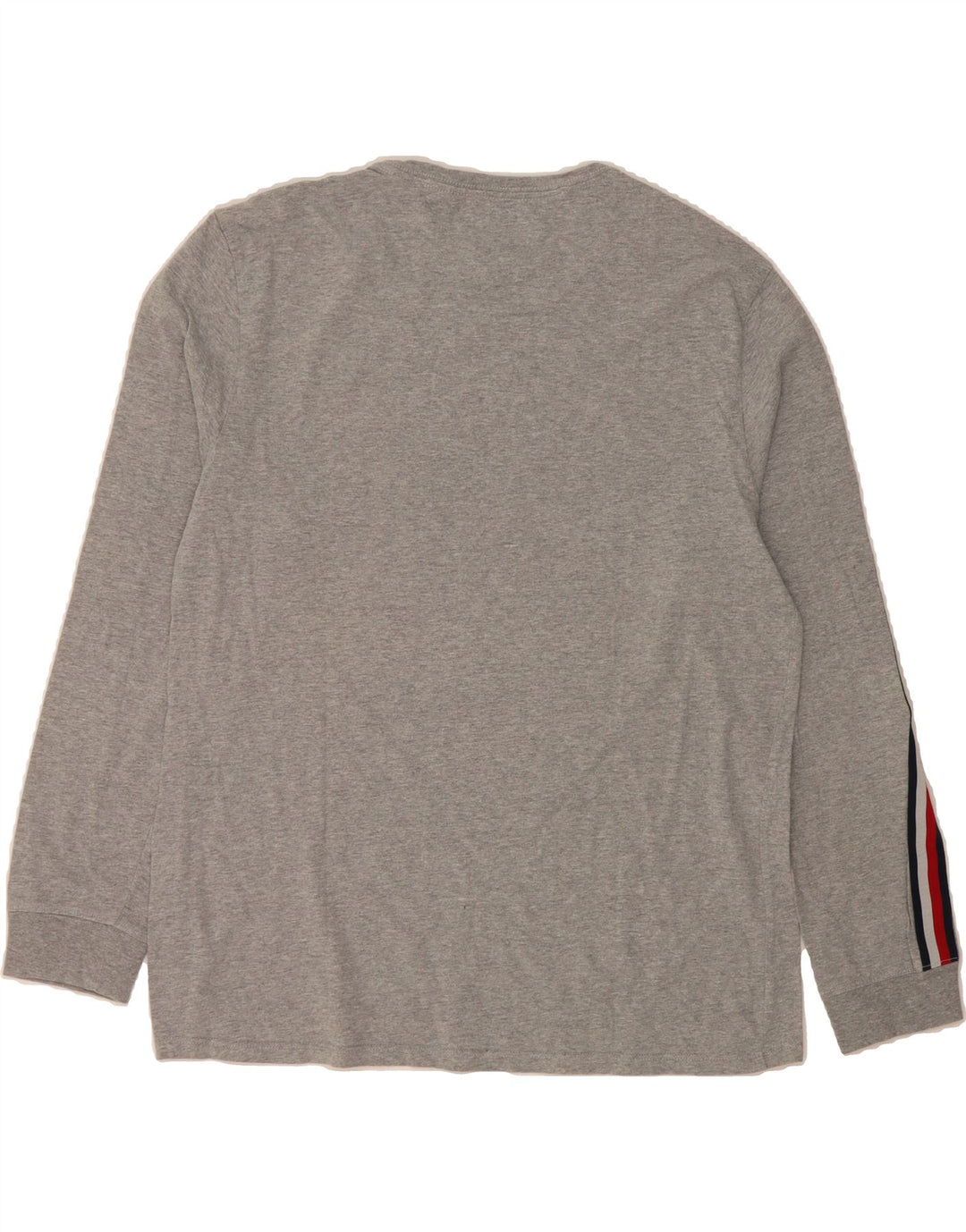TOMMY HILFIGER Mens Graphic Top Long Sleeve Medium Grey Cotton Vintage Tommy Hilfiger and Second-Hand Tommy Hilfiger from Messina Hembry 