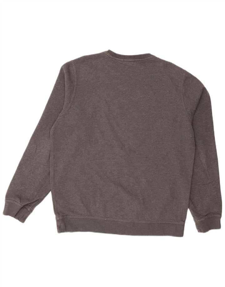 Nike Herren-Sweatshirt-Pullover, große graue Baumwolle