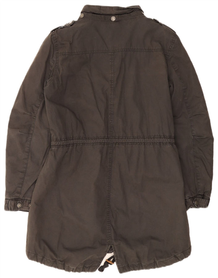 Fat Face Parka-Jacke für Damen, UK 14, Größe L, grau, Baumwolle