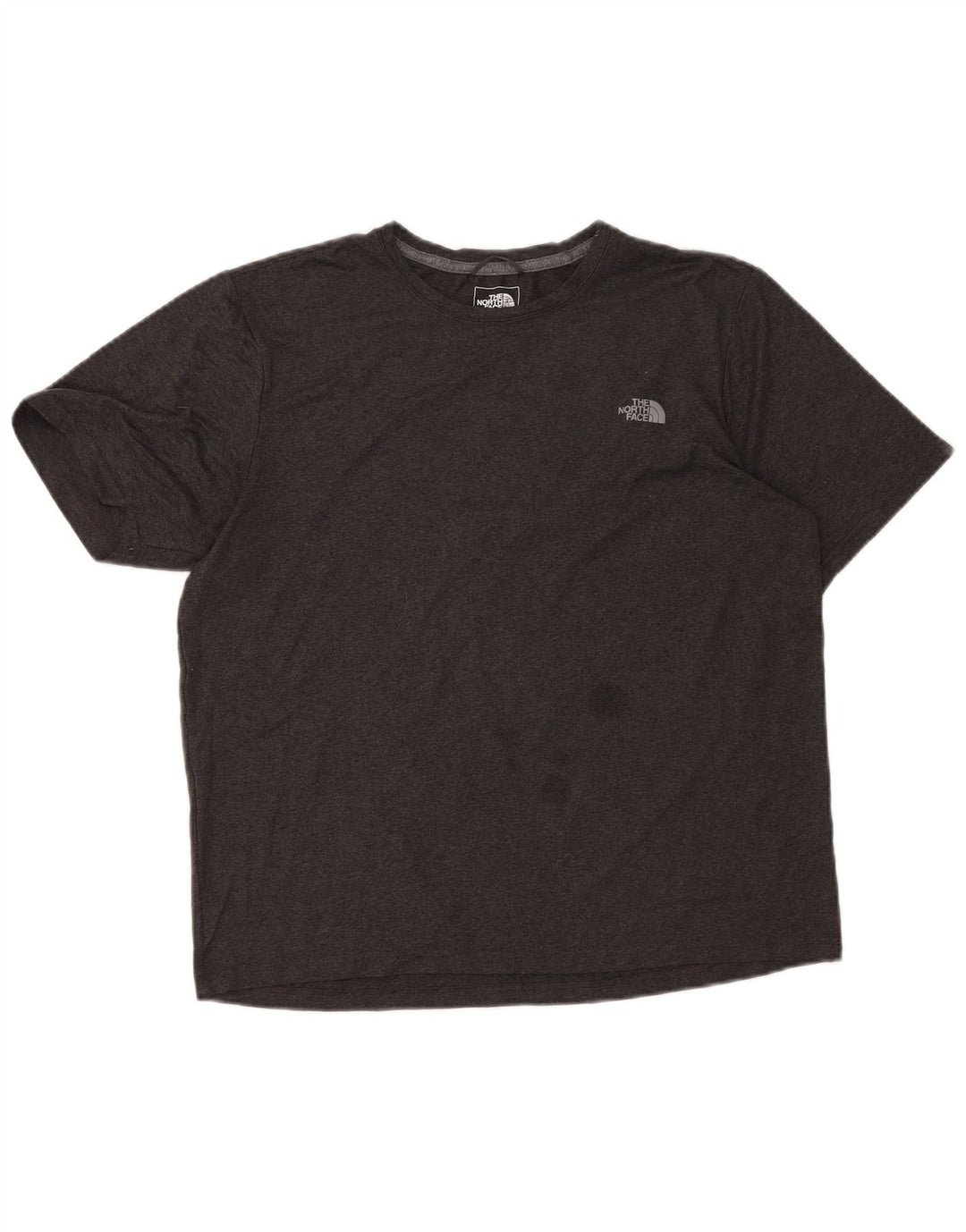 The North Face Herren-T-Shirt-Oberteil aus mittelgrau meliertem Polyester