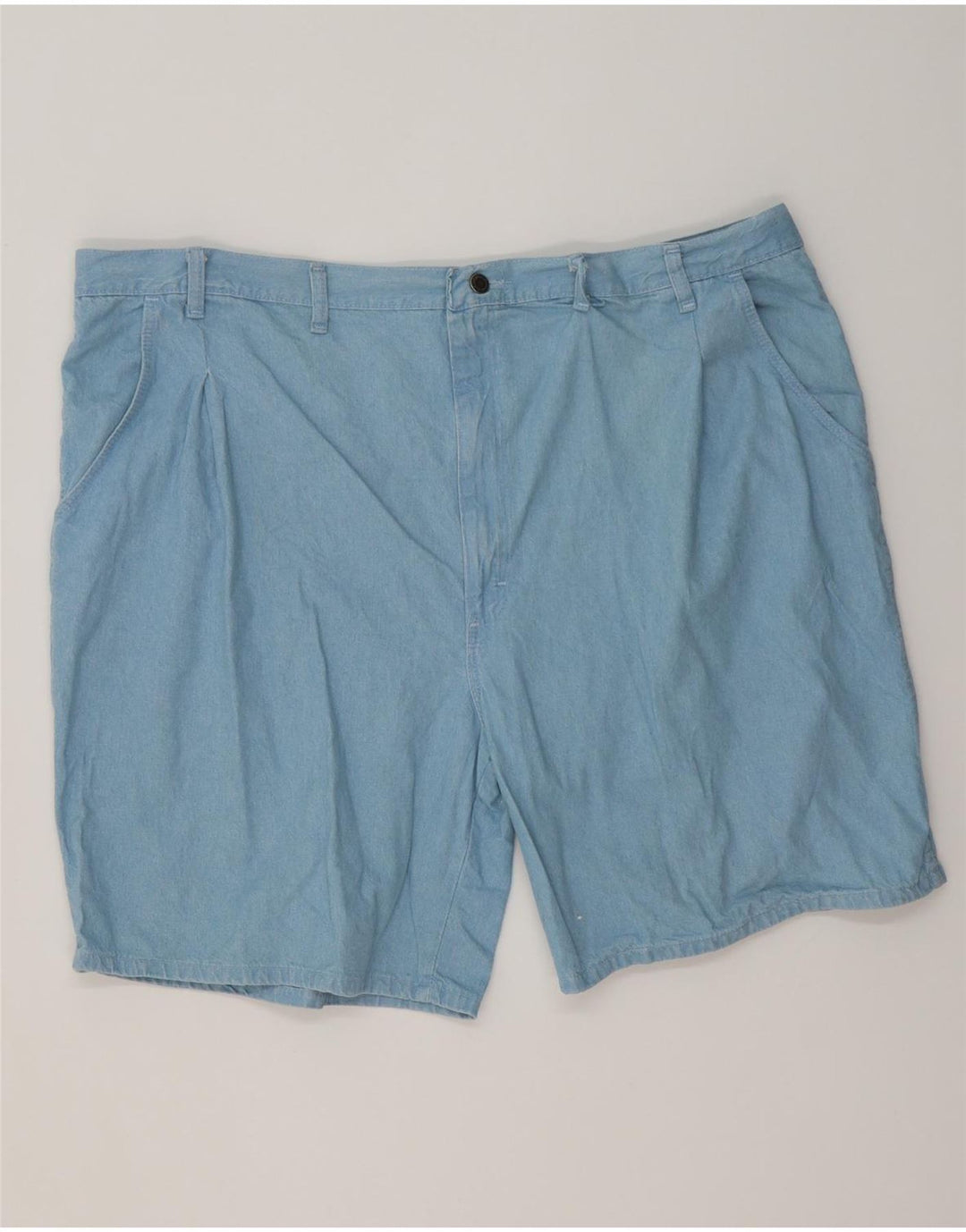 WRANGLER Herren Chino-Shorts W46 3XL Blaue Baumwolle