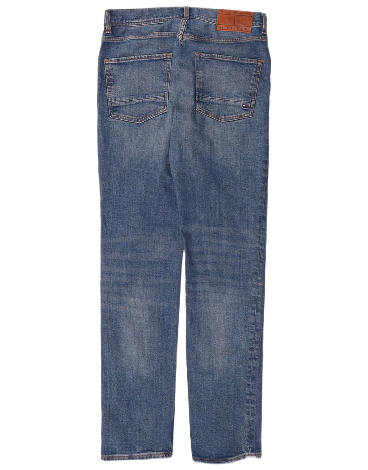 TOMMY HILFIGER Herren Denton Straight Jeans W30 L32 Blaue Baumwolle