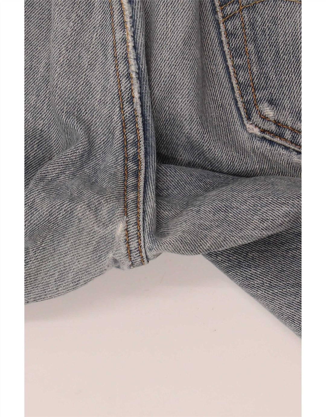 Levi's Herren 505 Distressed Straight Jeans W34 L32 Blaue Baumwolle