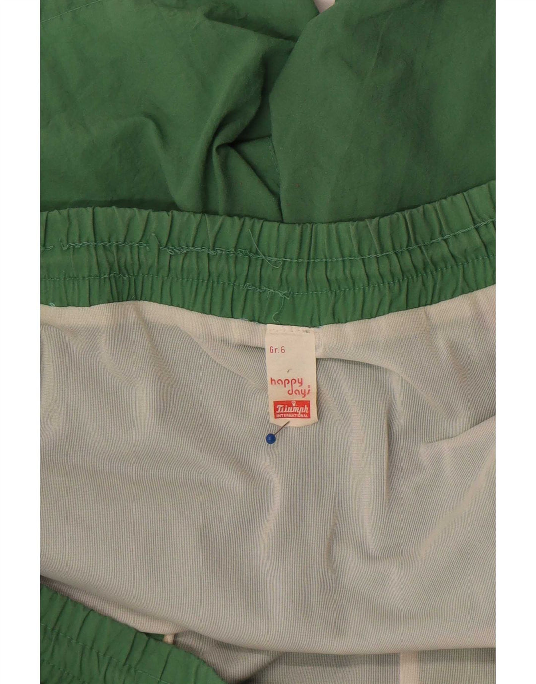 Triumph Herren-Badeshorts mit Grafik, XL, grünes Colourblock-Polyamid