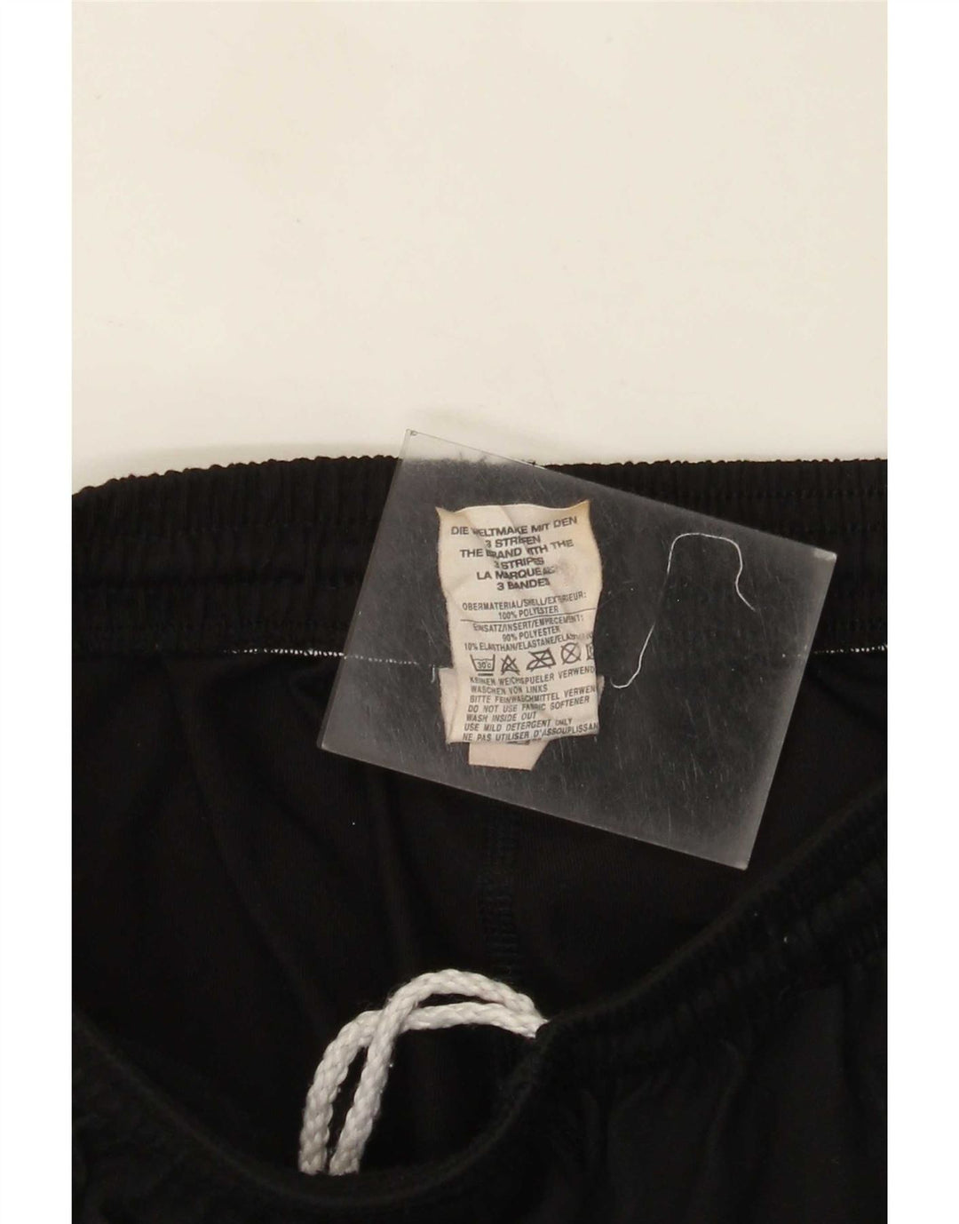 Adidas Herren-Trainingshose, groß, aus schwarzem Polyester