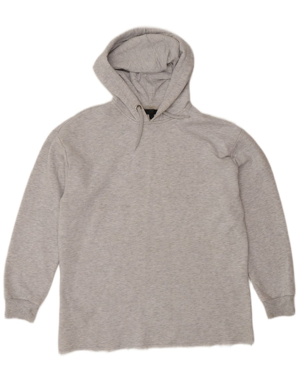 Topshop Womens Tall Übergroßer Kapuzenpullover UK 10 Small Grau Polyester