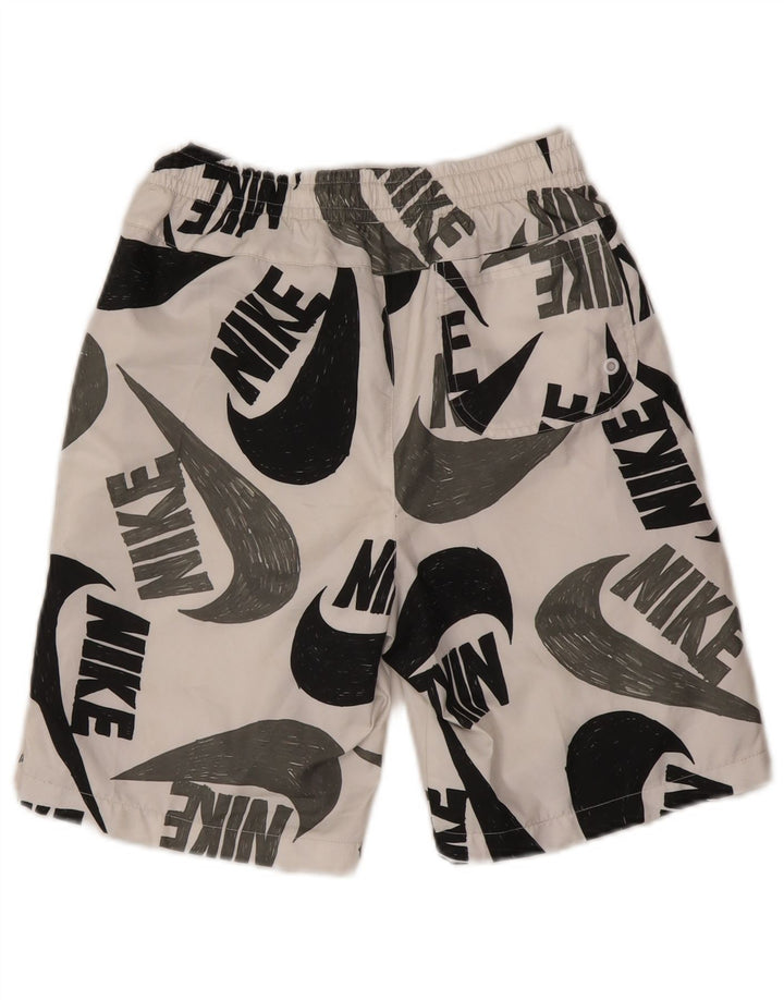 Nike Jungen-Sportshorts mit Grafik, 12–13 Jahre, groß, weißes Polyester
