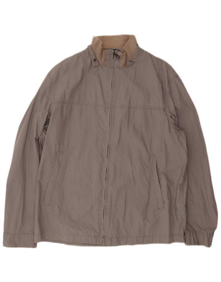 Marlboro Classics Herren Bomberjacke EU 52 XL Graue Baumwolle