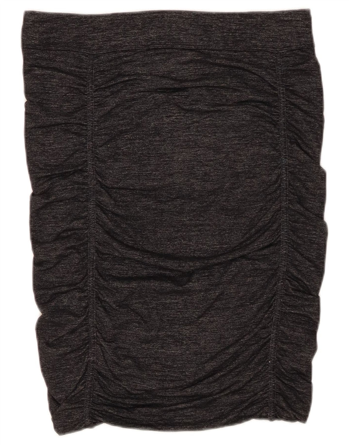 Athleta Damenrock Small W28 Grau meliertes Nylon