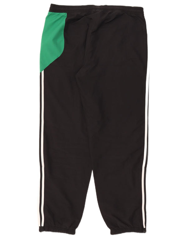 Adidas Mens Tracksuit Trousers Joggers UK 42/44 Large Black Colourblock