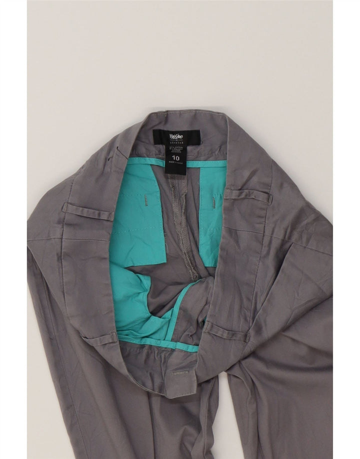 MOSSIMO Womens Straight Capri Trousers US 10 Large W34 L21 Grey Cotton Vintage Mossimo and Second-Hand Mossimo from Messina Hembry 