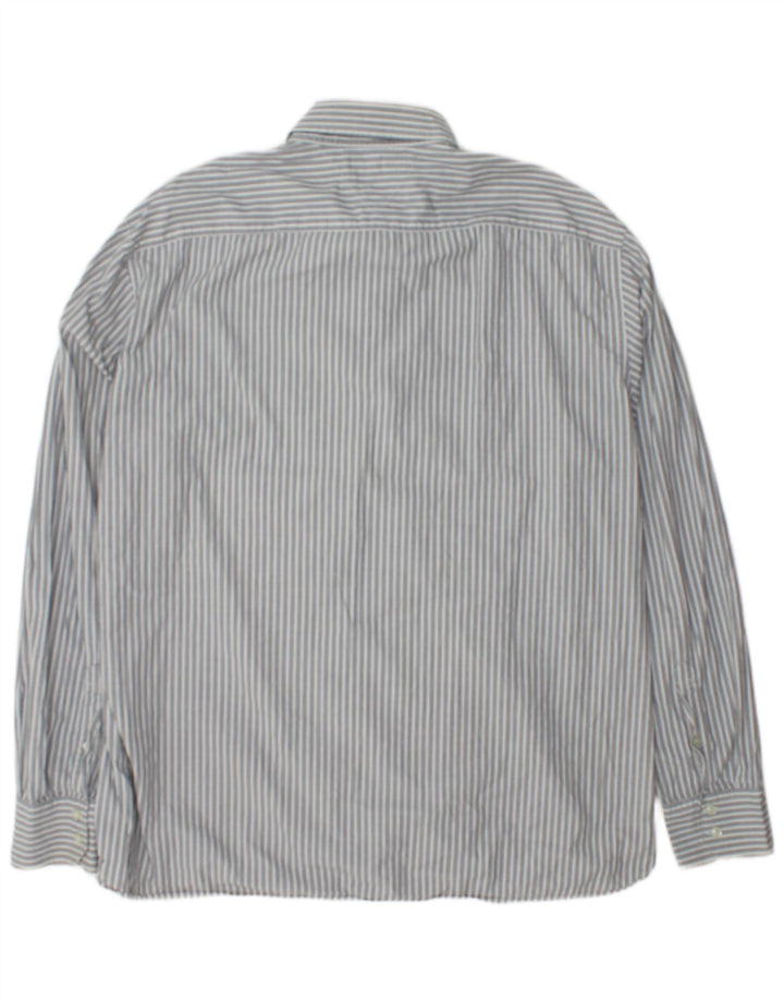 Tommy Hilfiger Herrenhemd 2XL grau gestreift aus Baumwolle