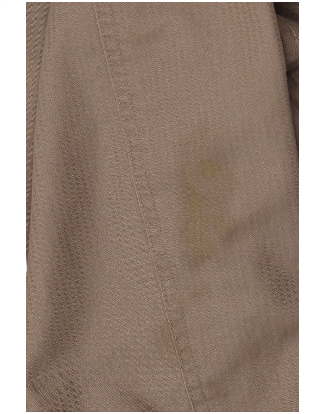 Marks & Spencer Herren Bomberjacke UK 42 XL Beige Nadelstreifen Baumwolle