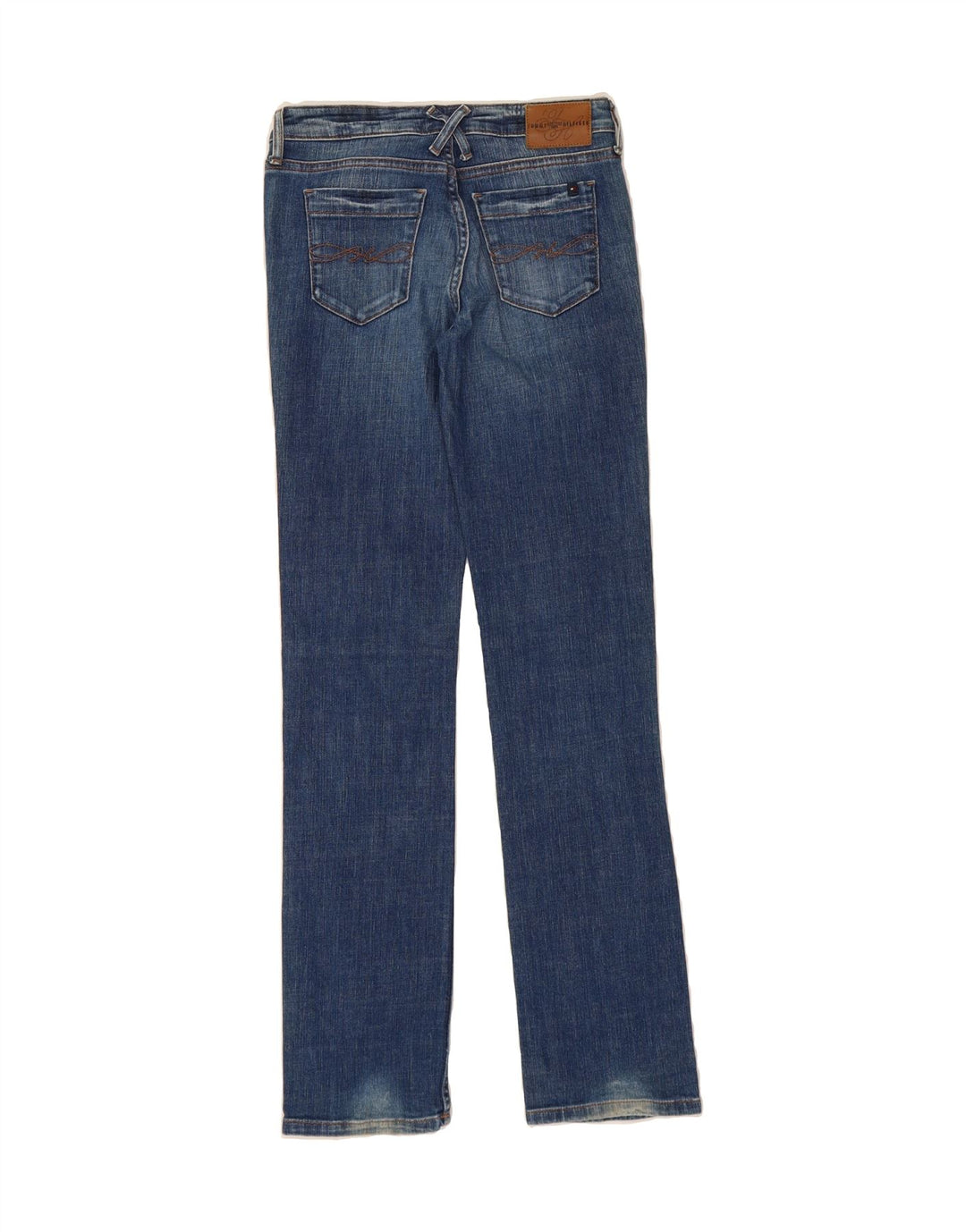 TOMMY HILFIGER Womens Straight Jeans W26 L32 Blue Cotton Vintage Tommy Hilfiger and Second-Hand Tommy Hilfiger from Messina Hembry 