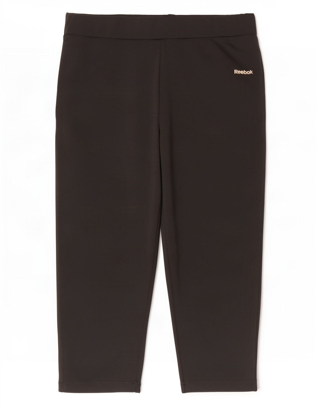 Reebok Damen Capri-Leggings UK 12 Medium Schwarz Polyester