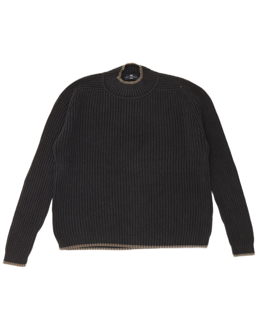 Marks & Spencer Herren-Pullover „Harbor“ in Blau mit Rundhalsausschnitt, Größe L, Marineblau