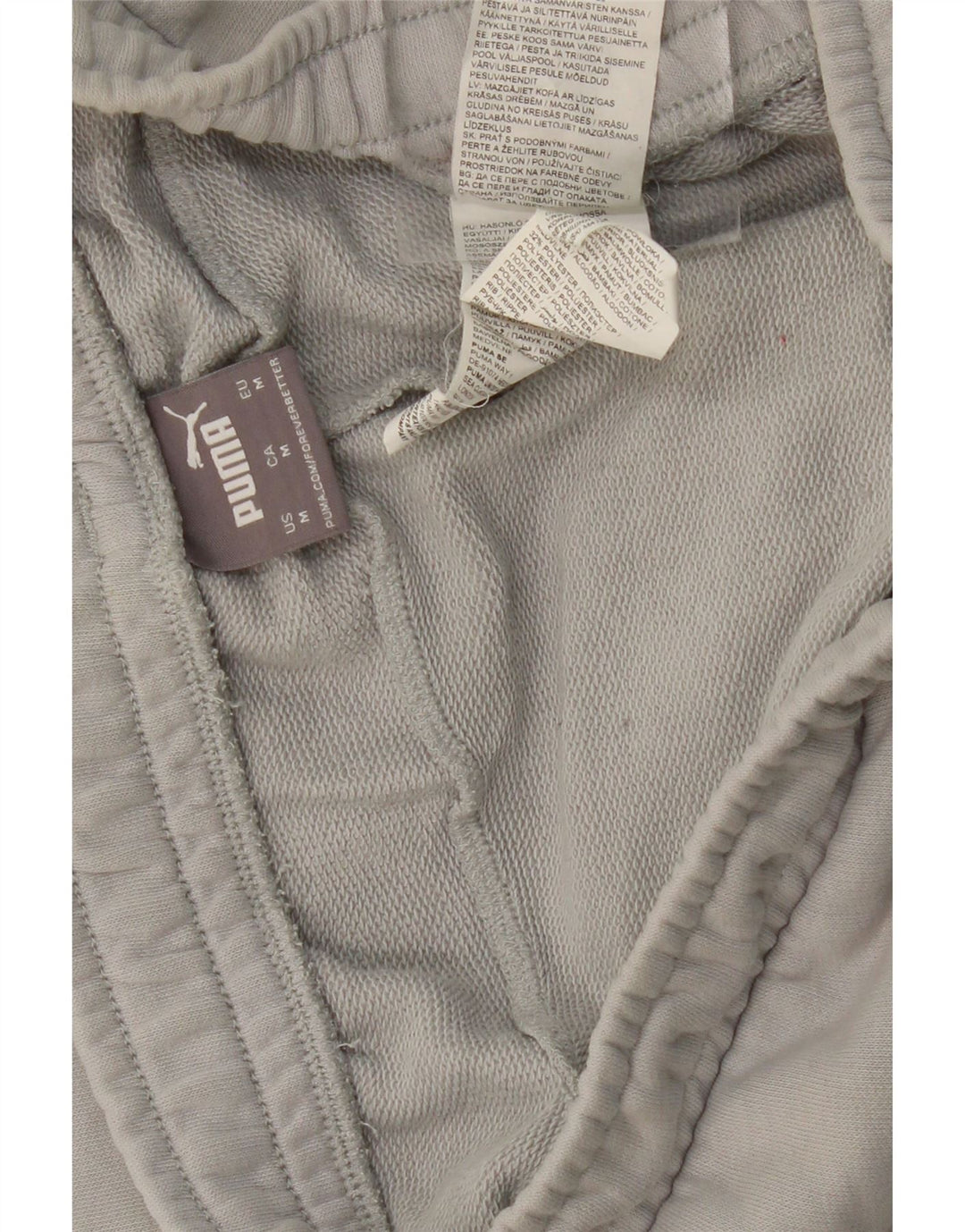 PUMA Herren-Trainingshose mit Grafik, mittelgrau, Farbblock