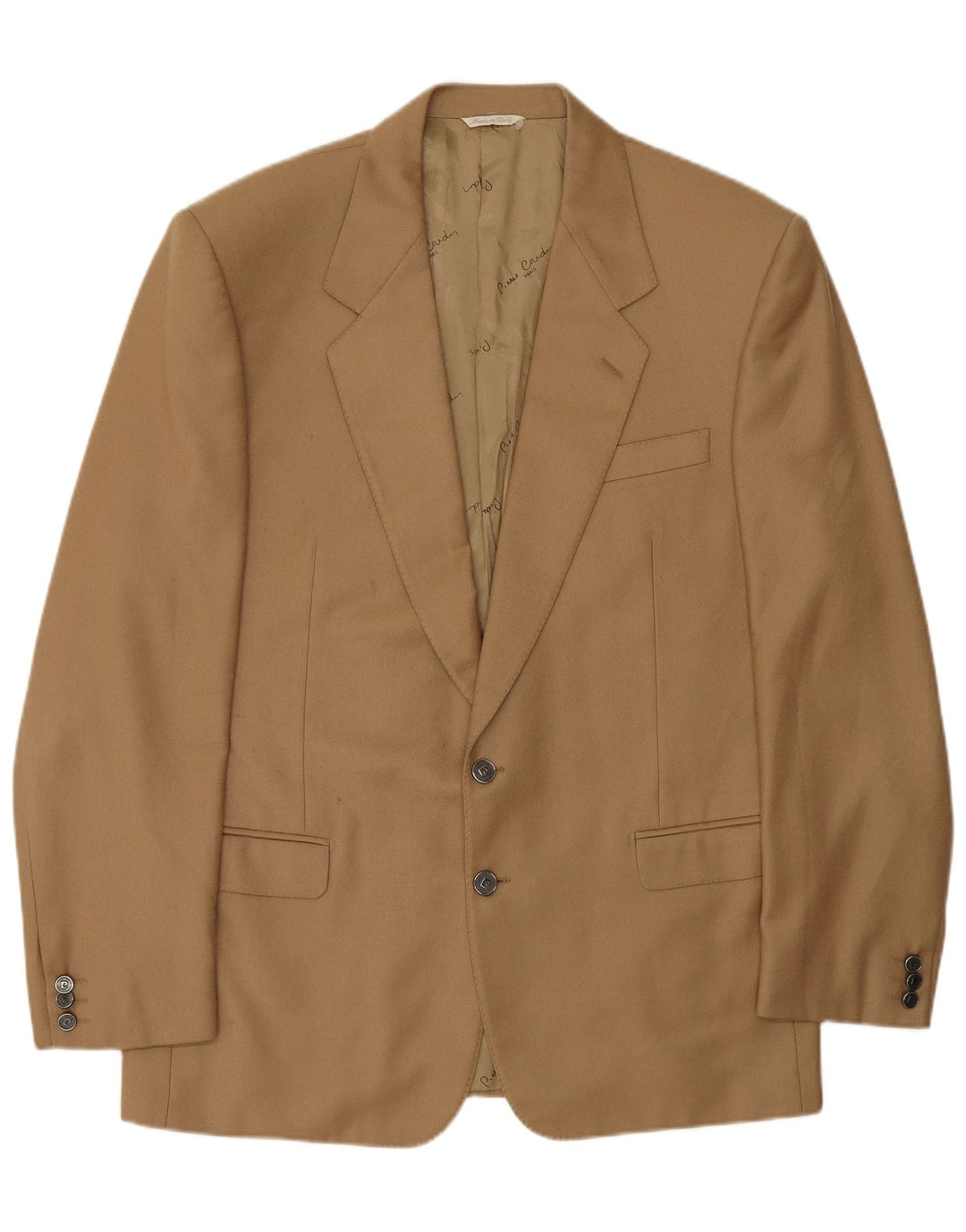 PIERRE CARDIN Herren 2-Knopf-Blazerjacke UK 40 Large Beige